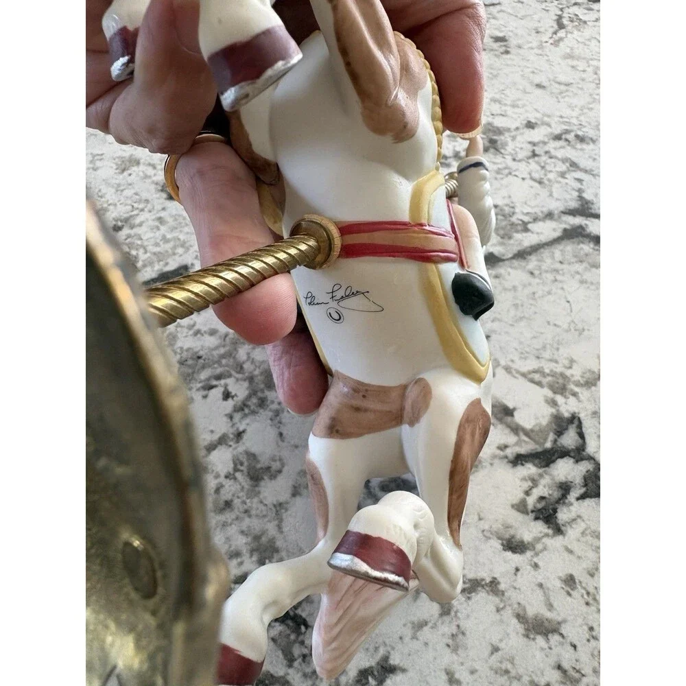 American Carousel Horse w/ Boy Holding Brass Ring by Tobin Fraley Second Edition